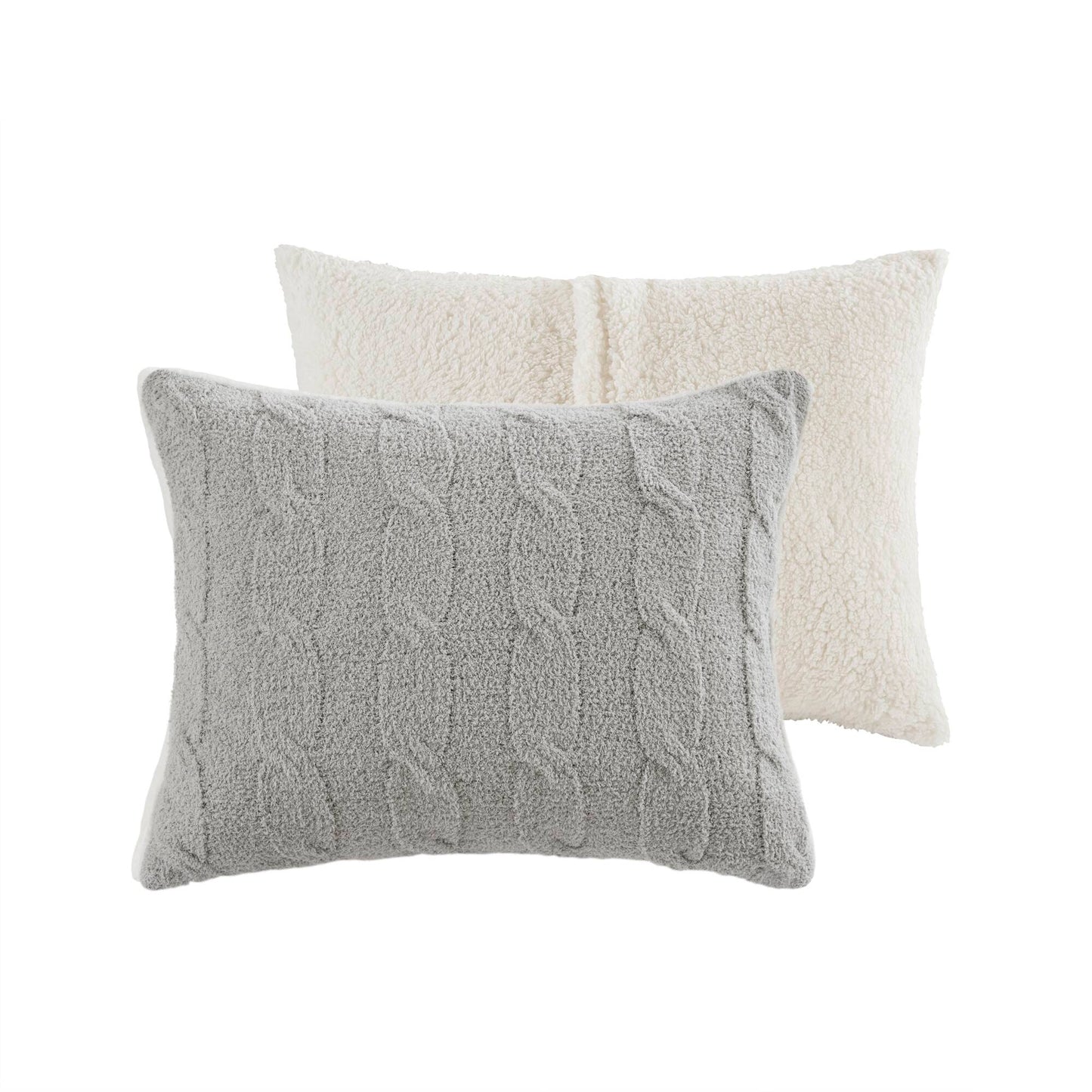 Riordan Cable Knit Chenille Comforter Set