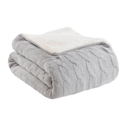 Riordan Cable Knit Chenille Comforter Set