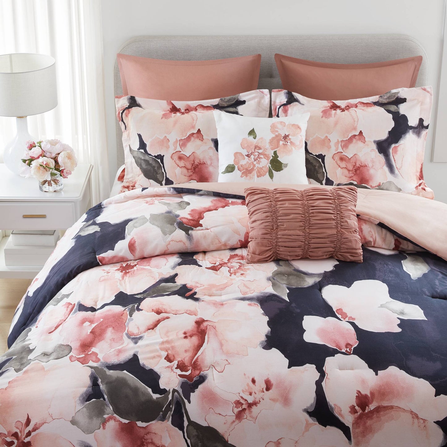 Shanti 7-Piece 100% Cotton Printed Comforter Set