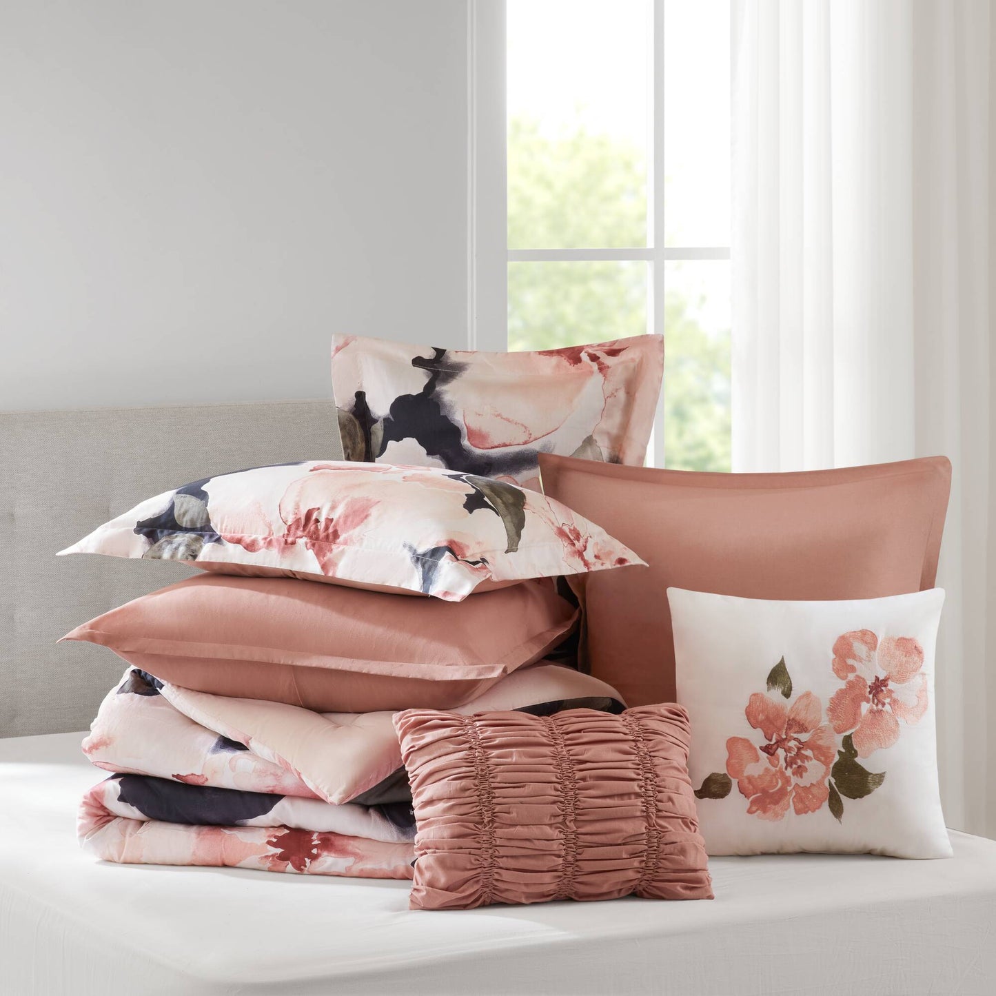 Shanti 7-Piece 100% Cotton Printed Comforter Set