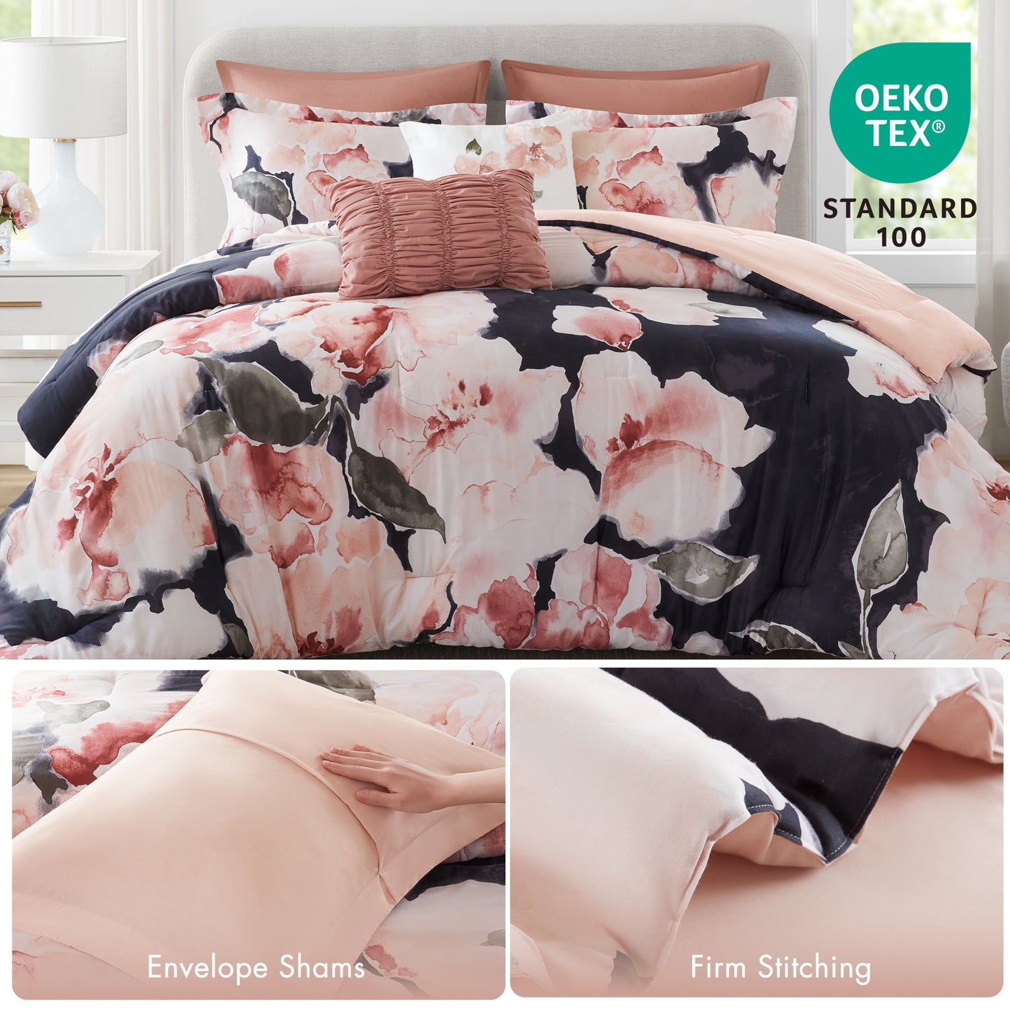 Shanti 7-Piece 100% Cotton Printed Comforter Set