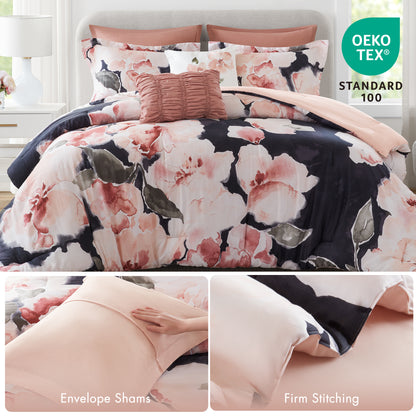 Shanti 7-Piece 100% Cotton Printed Comforter Set