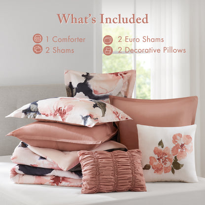 Shanti 7-Piece 100% Cotton Printed Comforter Set