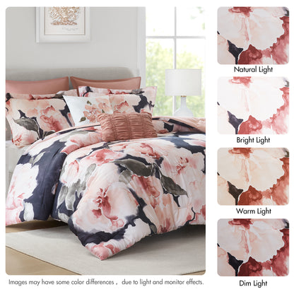 Shanti 7-Piece 100% Cotton Printed Comforter Set