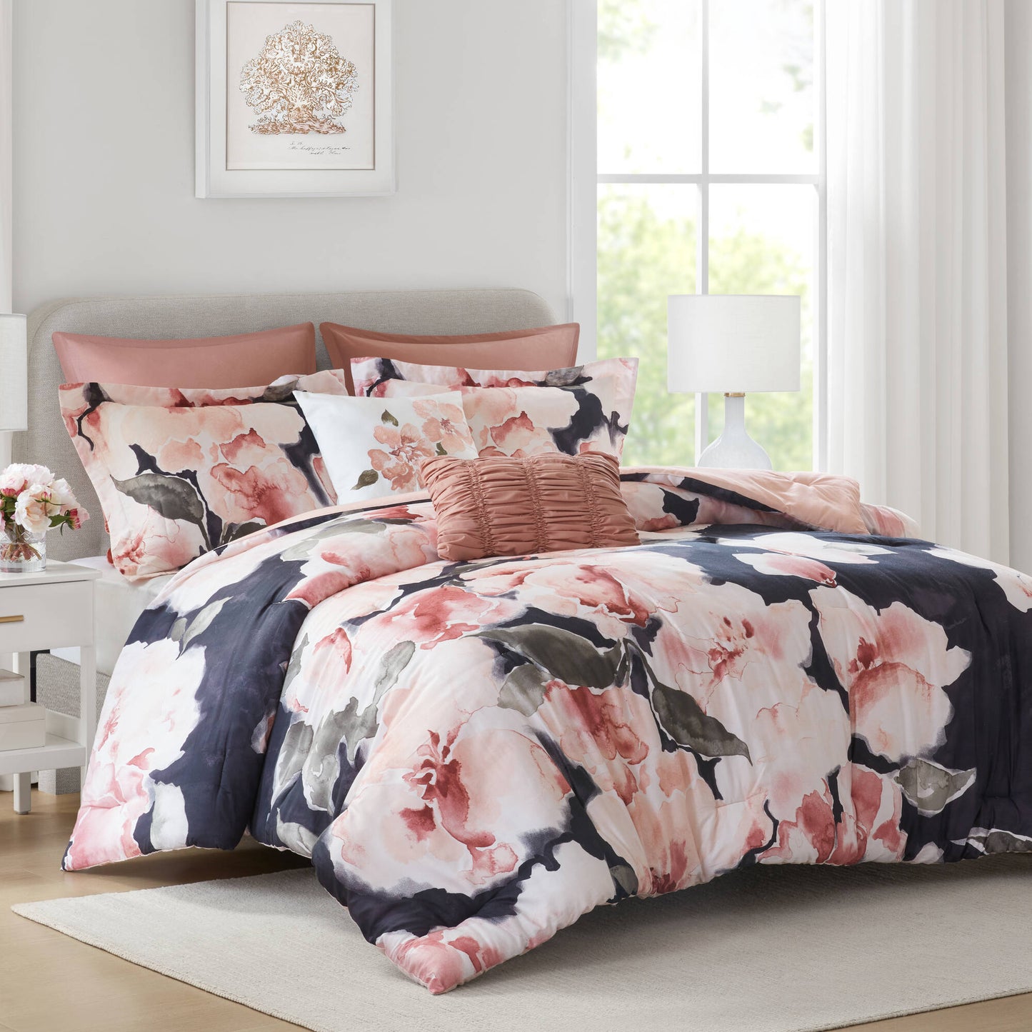 Shanti 7-Piece 100% Cotton Printed Comforter Set