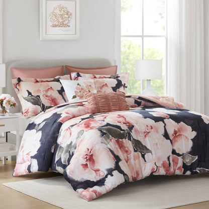 Shanti 7-Piece 100% Cotton Printed Comforter Set