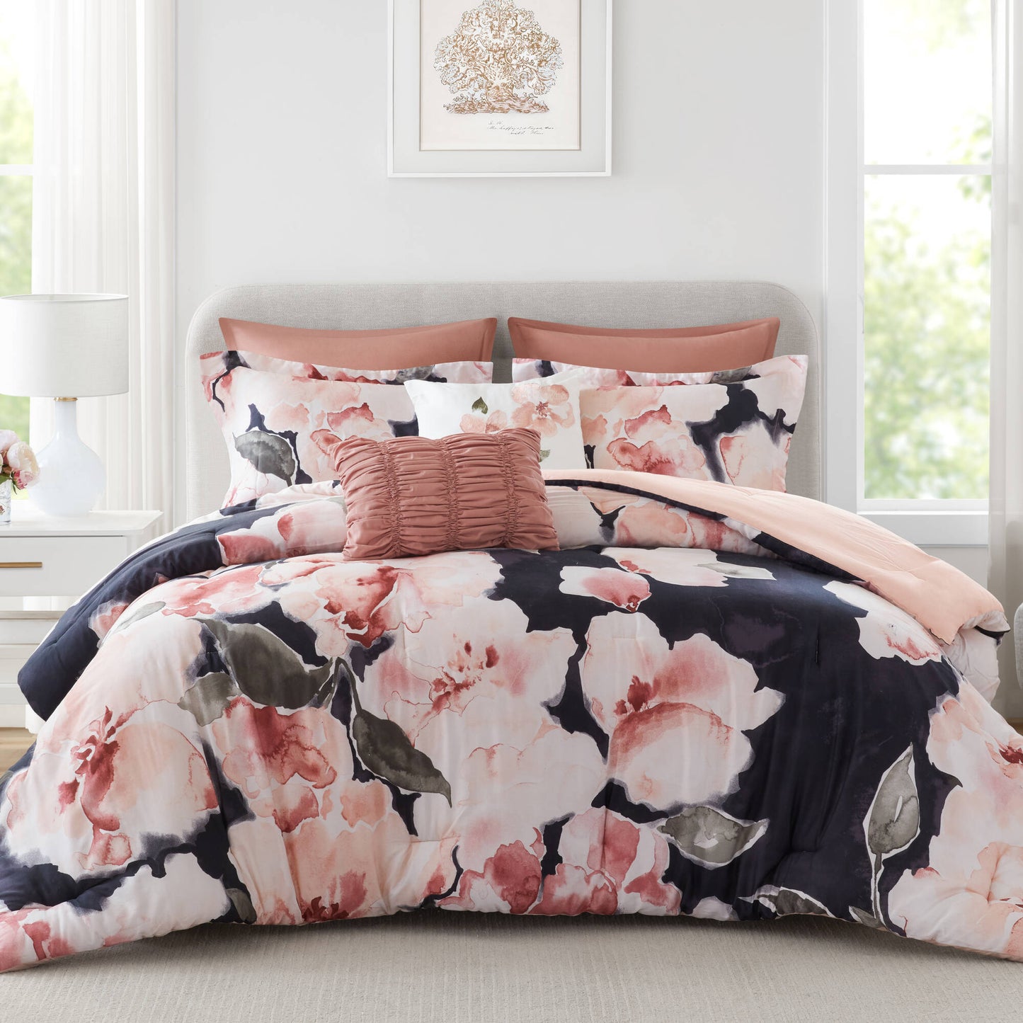 Shanti 7-Piece 100% Cotton Printed Comforter Set