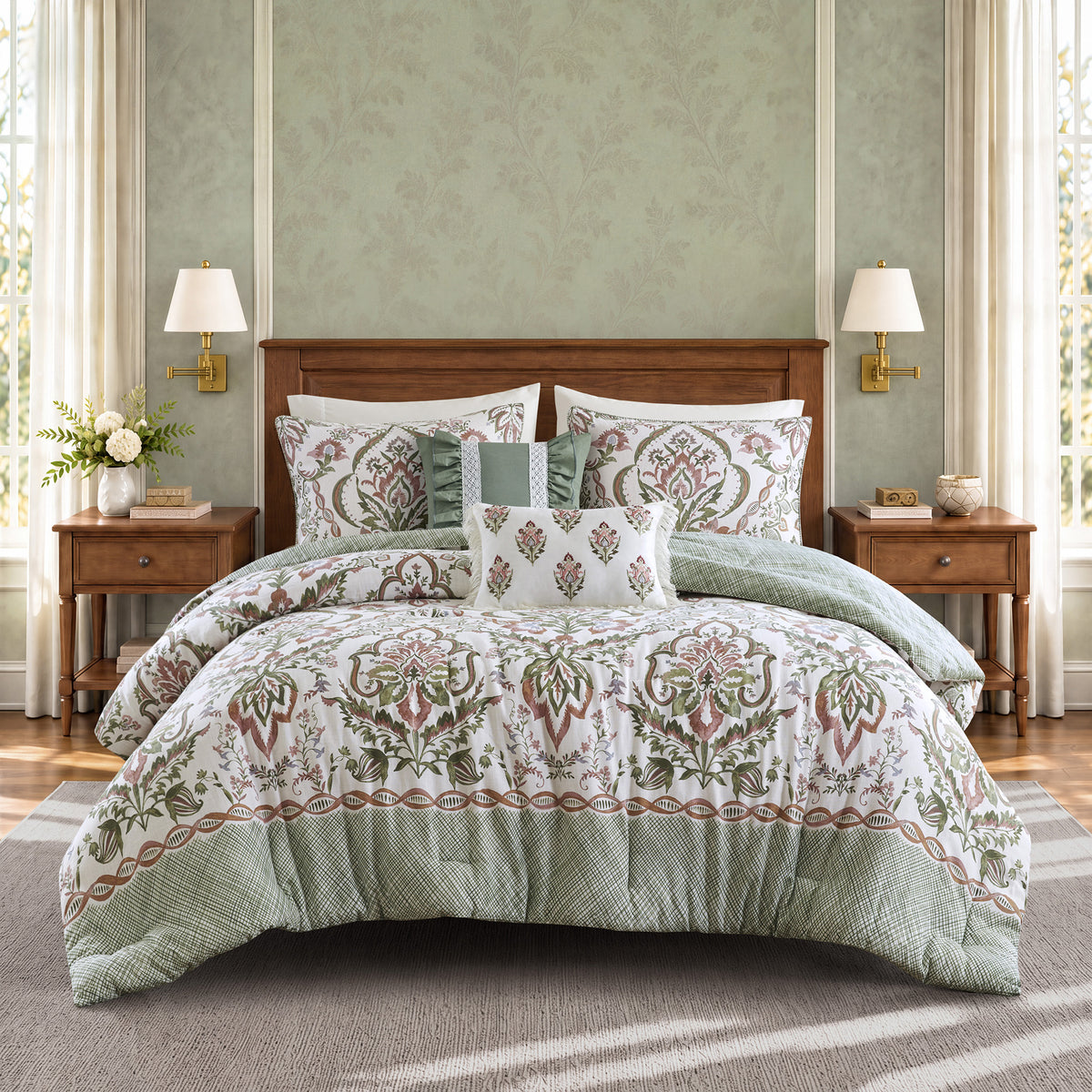 Sylvie 5-Piece Cotton Slub Comforter Set