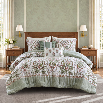 Sylvie 5-Piece Cotton Slub Comforter Set