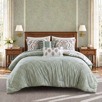 Sylvie 5-Piece Cotton Slub Comforter Set