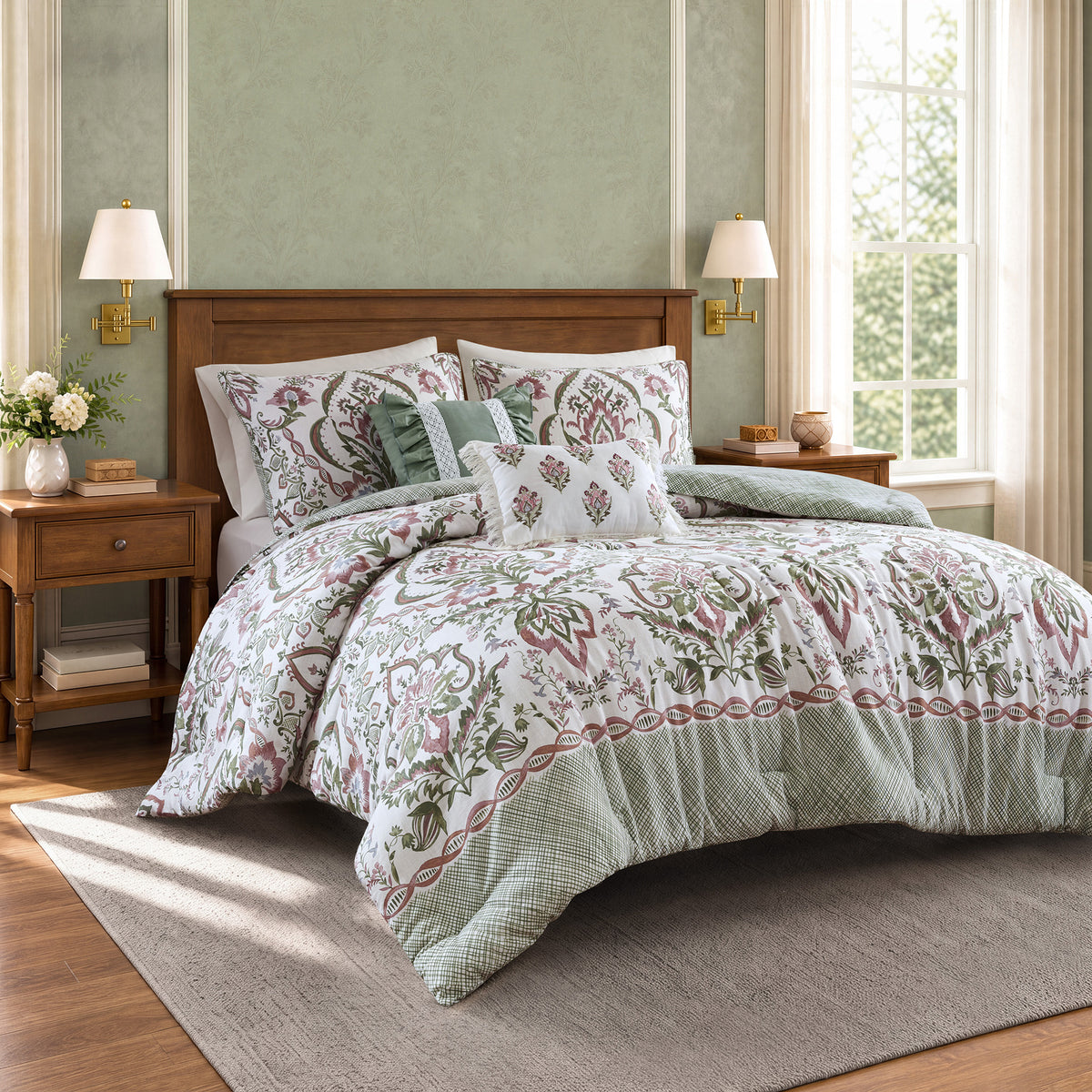 Sylvie 5-Piece Cotton Slub Comforter Set