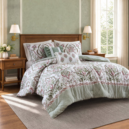 Sylvie 5-Piece Cotton Slub Comforter Set