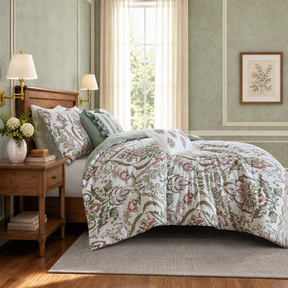 Sylvie 5-Piece Cotton Slub Comforter Set