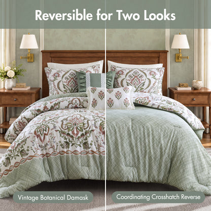 Sylvie 5-Piece Cotton Slub Comforter Set