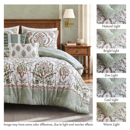 Sylvie 5-Piece Cotton Slub Comforter Set