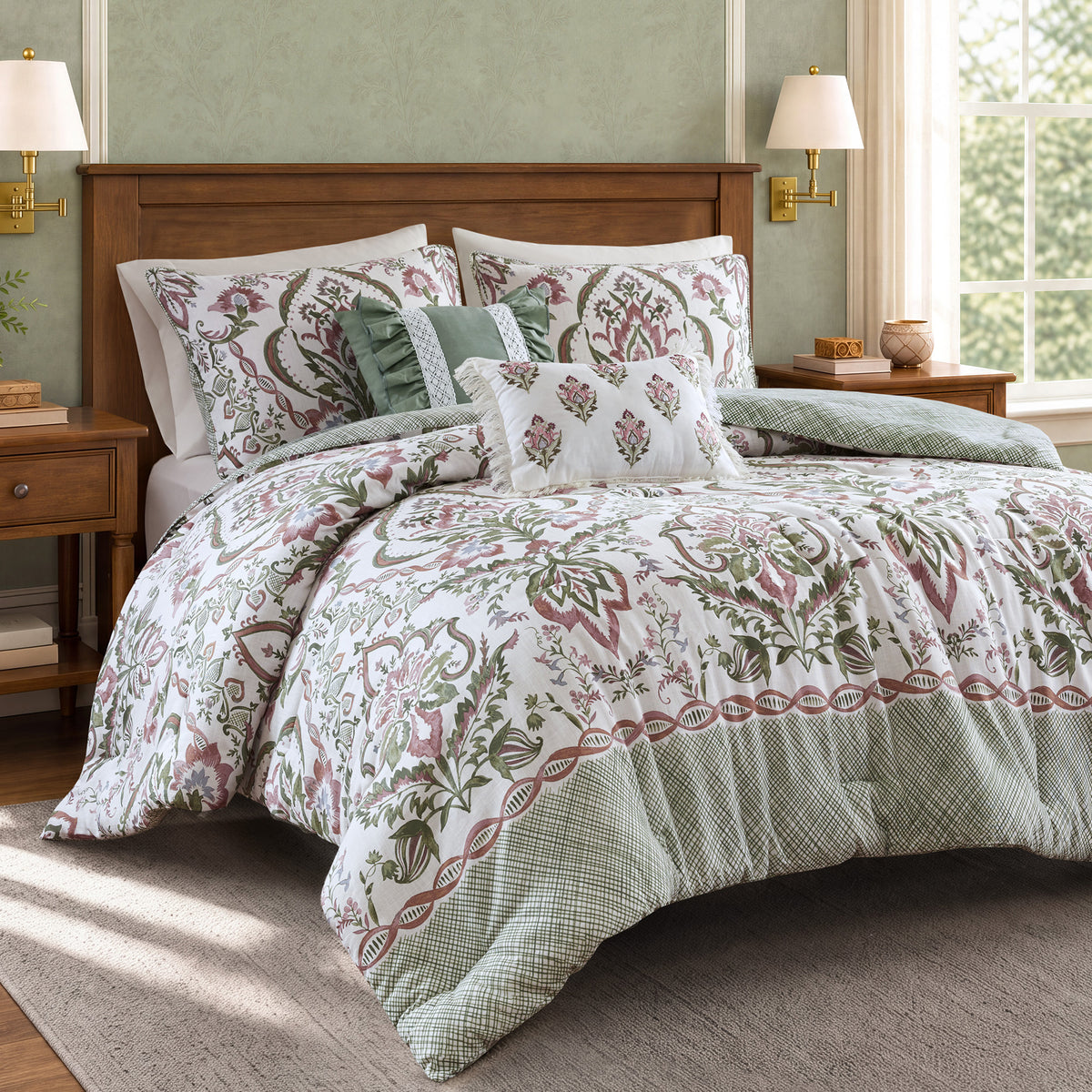 Sylvie 5-Piece Cotton Slub Comforter Set