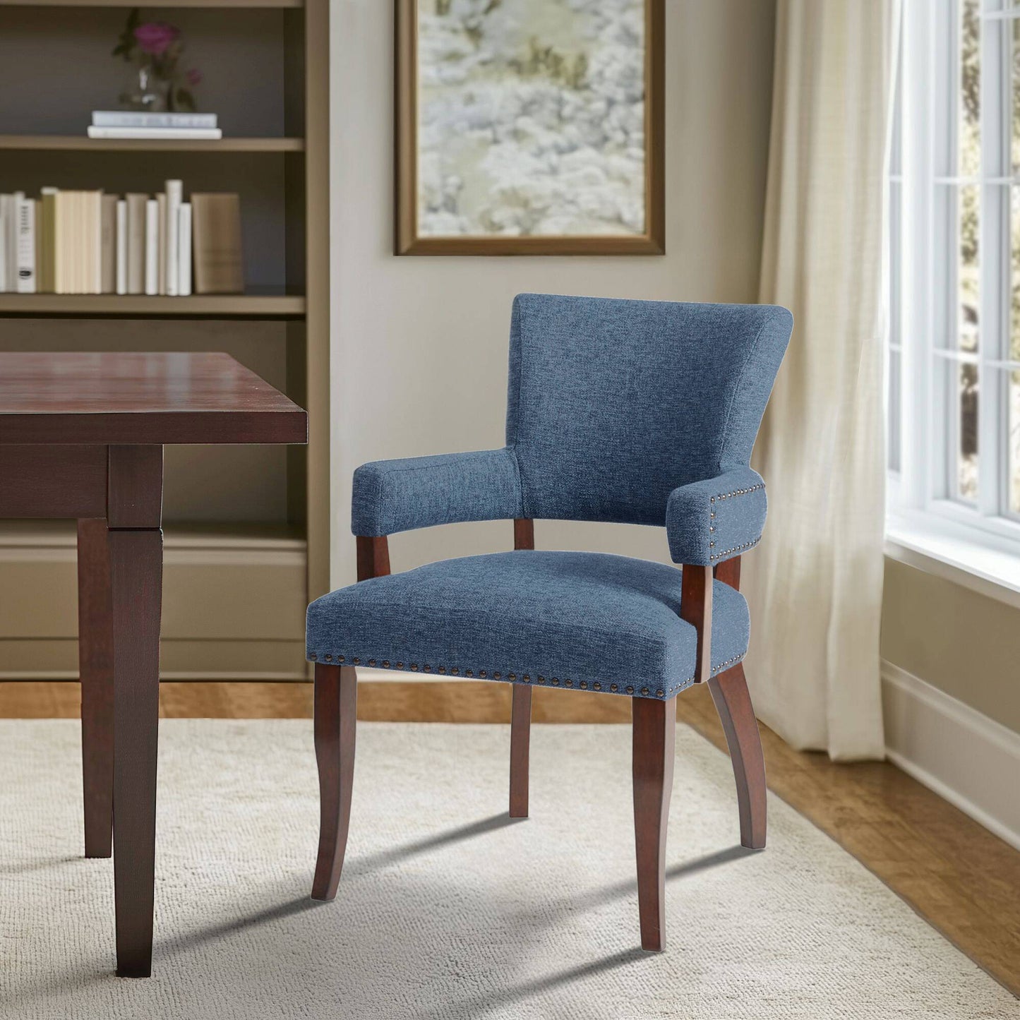 Dawson Upholstered Dining Chair with Padded Arm