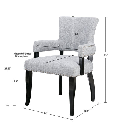 Dawson Upholstered Dining Chair with Padded Arm