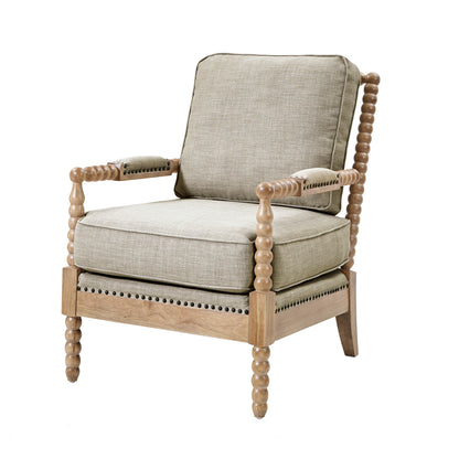Donohue Turned Spindle Wood Accent Armchair