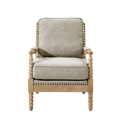 Donohue Turned Spindle Wood Accent Armchair
