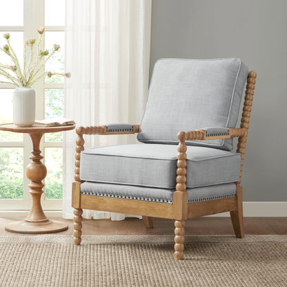 Donohue Turned Spindle Wood Accent Armchair