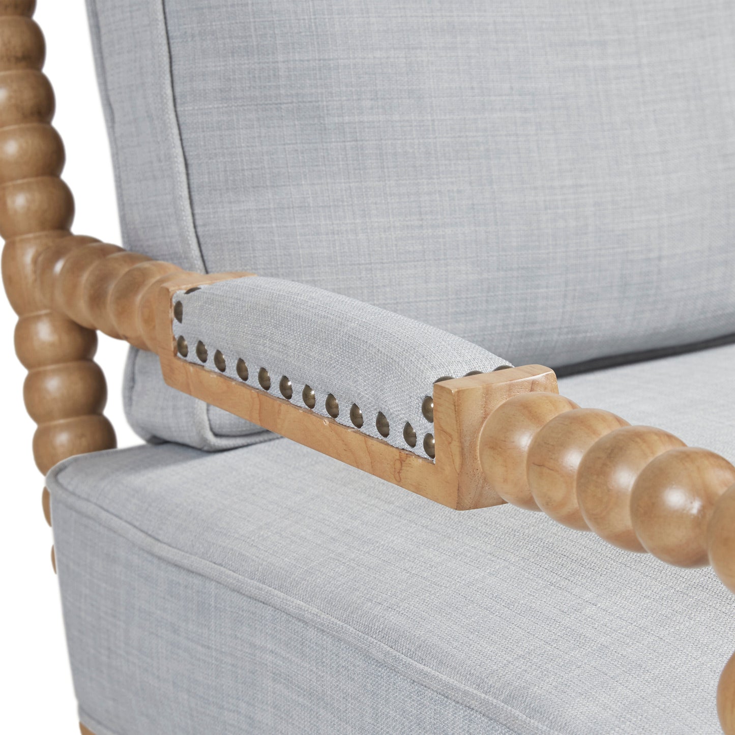 Donohue Turned Spindle Wood Accent Armchair