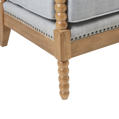 Donohue Turned Spindle Wood Accent Armchair