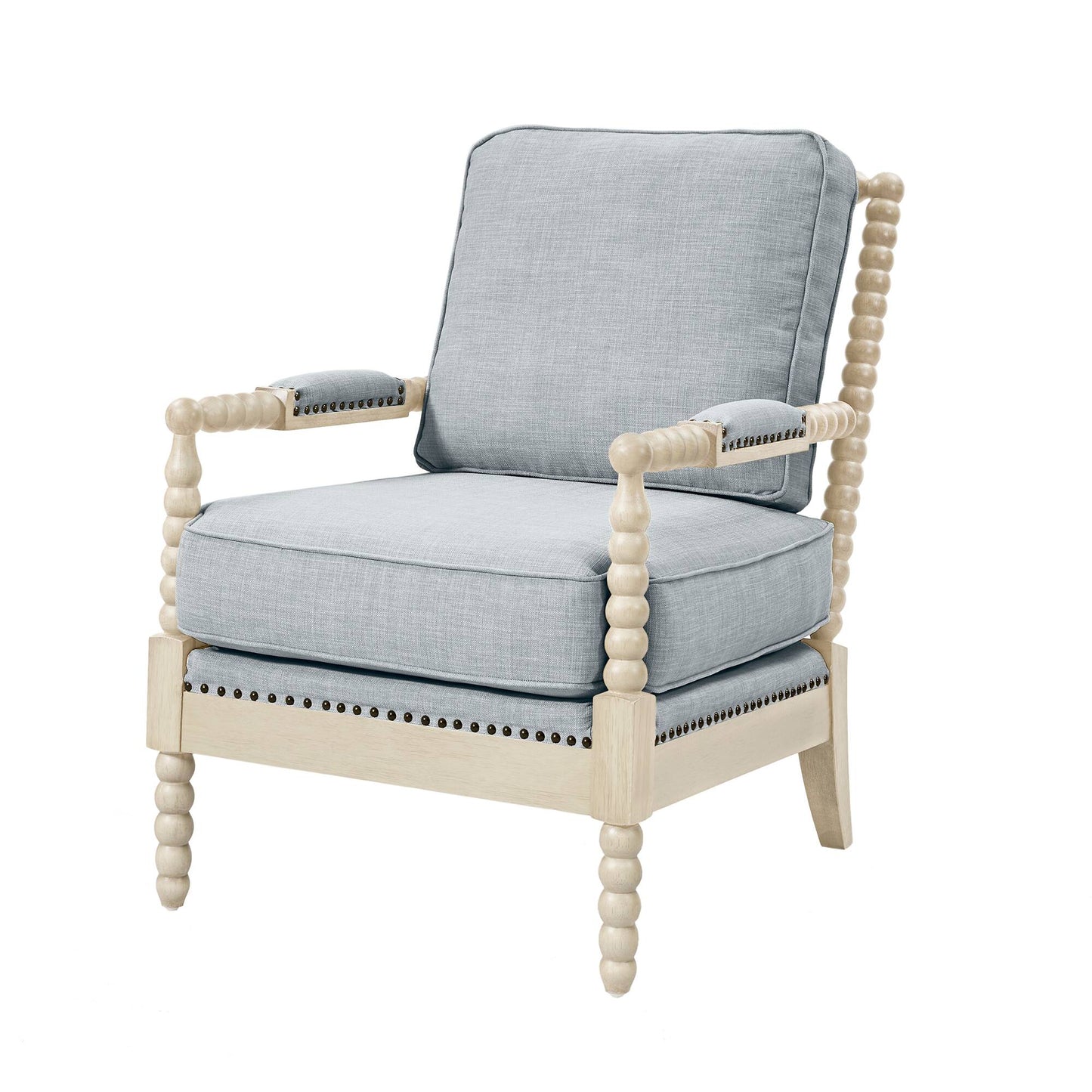 Donohue Turned Spindle Wood Accent Armchair