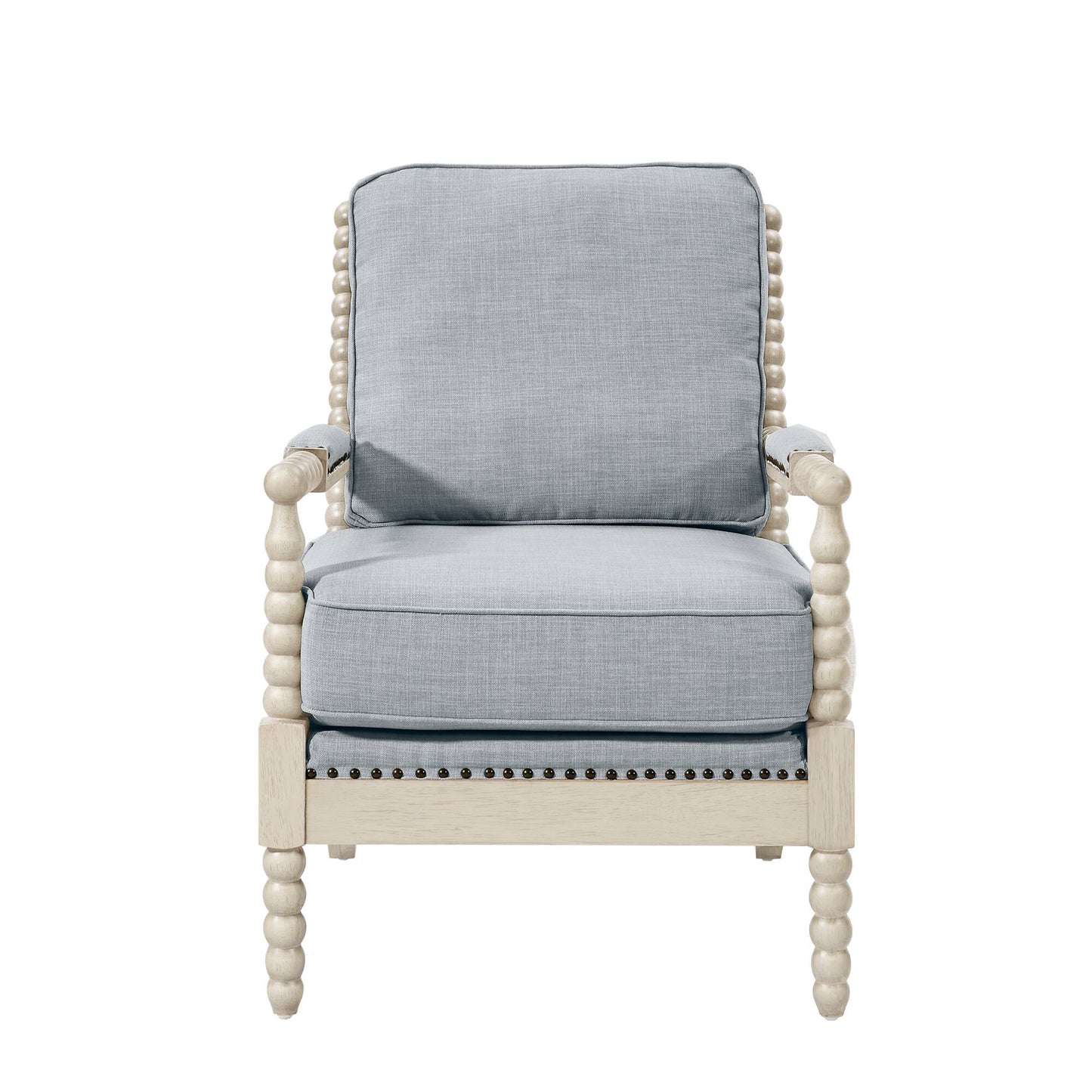 Donohue Turned Spindle Wood Accent Armchair