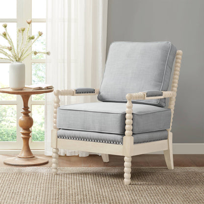 Donohue Turned Spindle Wood Accent Armchair