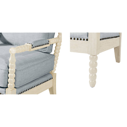 Donohue Turned Spindle Wood Accent Armchair