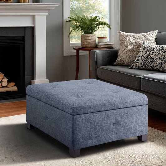 Della Upholstered Soft Close Ottoman