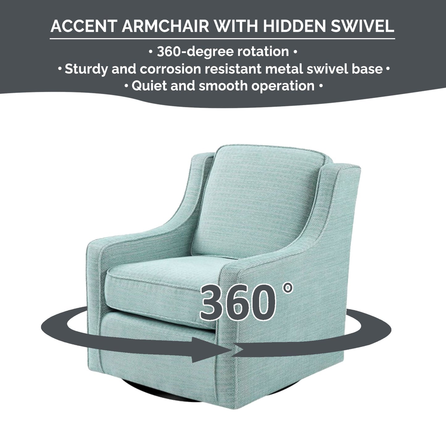 Harris Upholstered Swivel Armchair