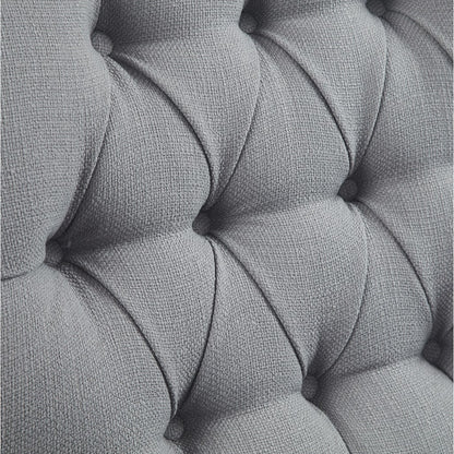 Aidan Upholstered Manual Push Back Recliner Chair with Nailheads