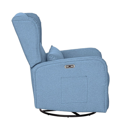 Candace Power Recliner 3-in-1 with Swivel, Glider, USB Ports