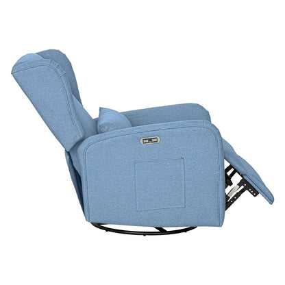 Candace Power Recliner 3-in-1 with Swivel, Glider, USB Ports