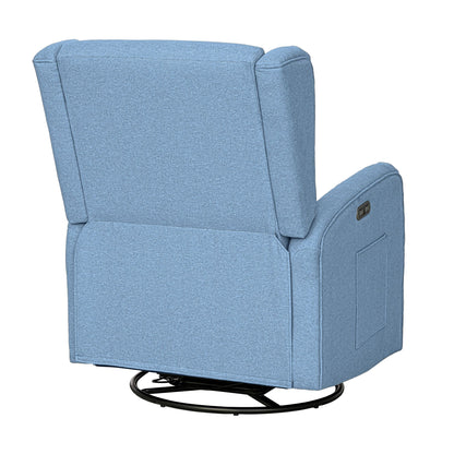 Candace Power Recliner 3-in-1 with Swivel, Glider, USB Ports