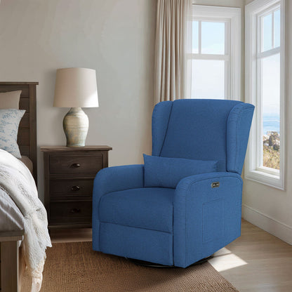 Candace Power Recliner 3-in-1 with Swivel, Glider, USB Ports