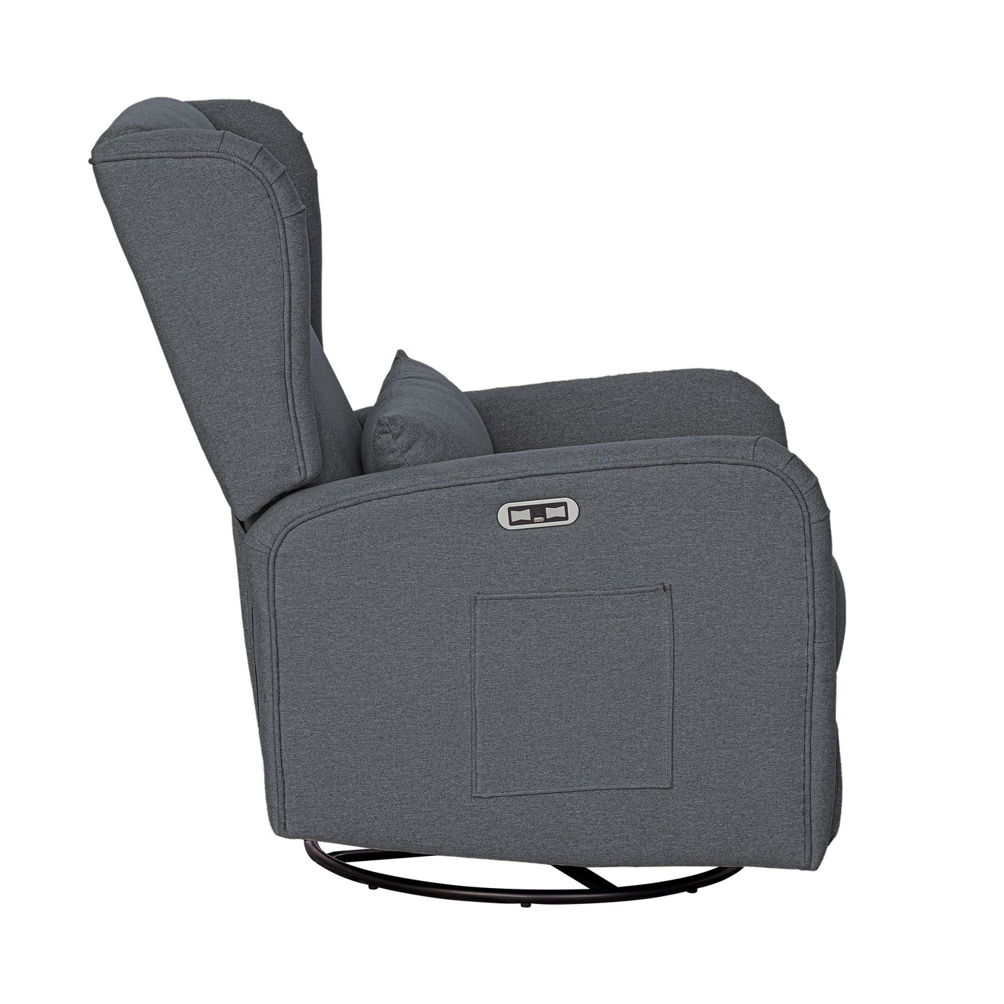 Candace Power Recliner 3-in-1 with Swivel, Glider, USB Ports