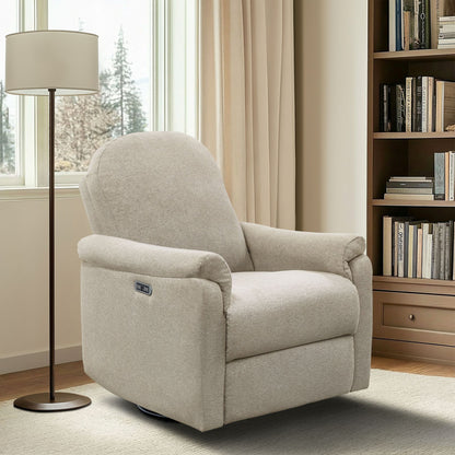 Elio Power Recliner 3-in-1 with Swivel, Glider, Charging Station