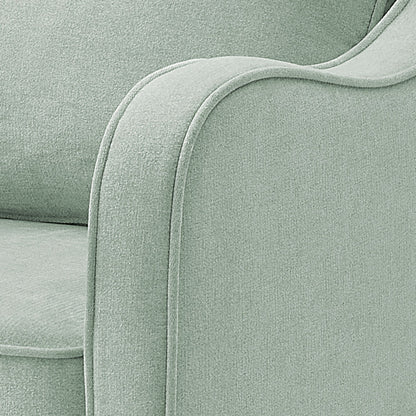 Brianne Upholstered Swivel Curved Armchair