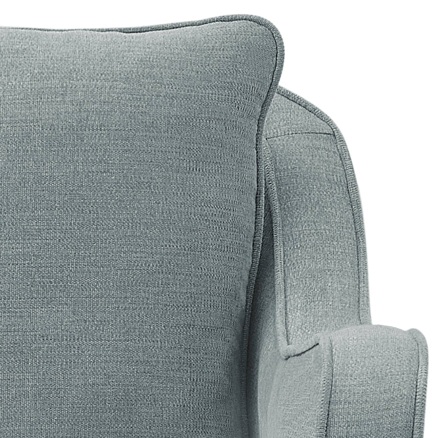 Brianne Upholstered Swivel Curved Armchair