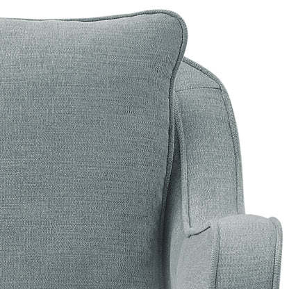 Brianne Upholstered Swivel Curved Armchair