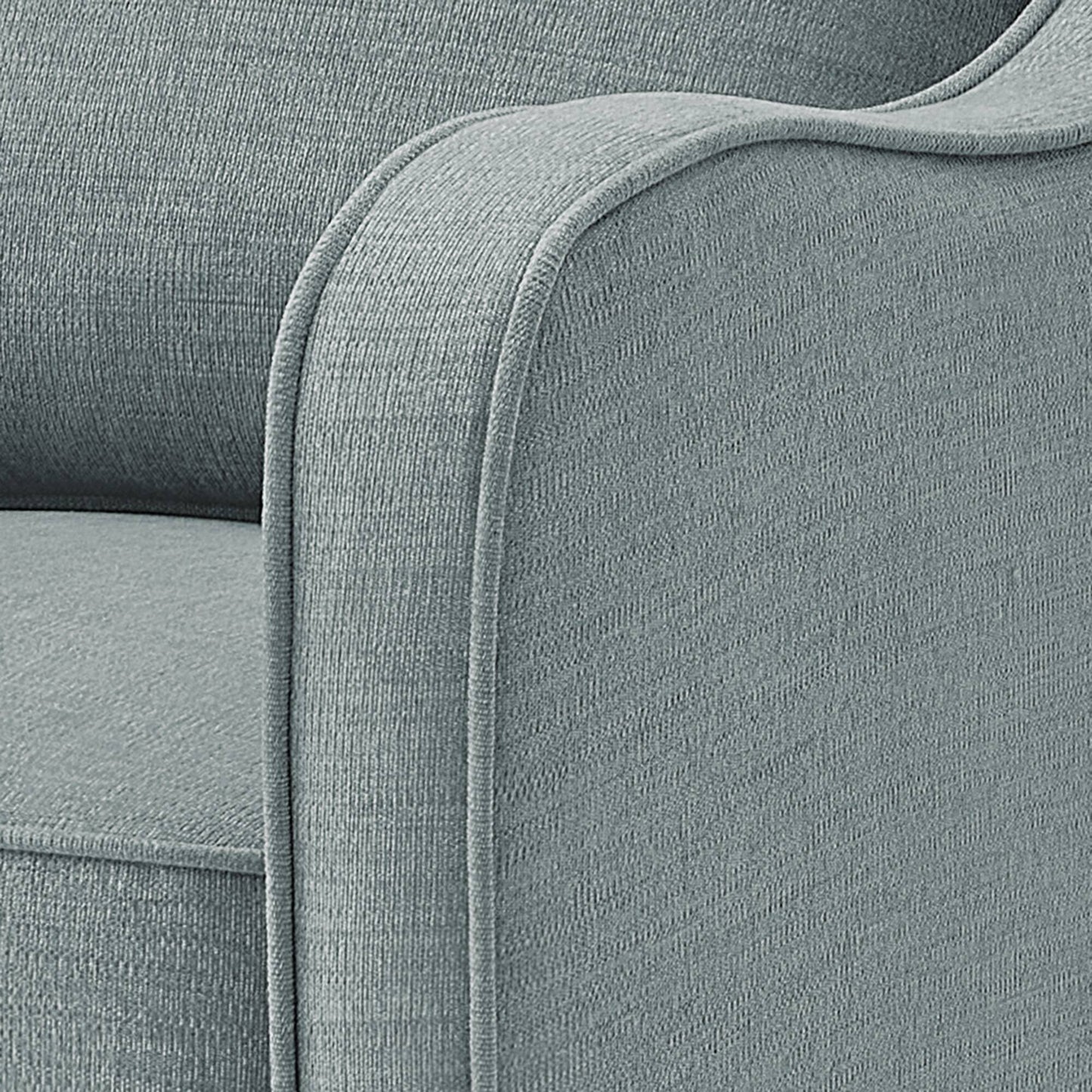 Brianne Upholstered Swivel Curved Armchair