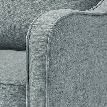 Brianne Upholstered Swivel Curved Armchair