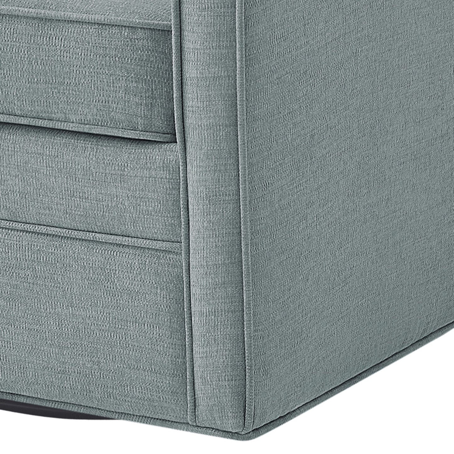 Brianne Upholstered Swivel Curved Armchair