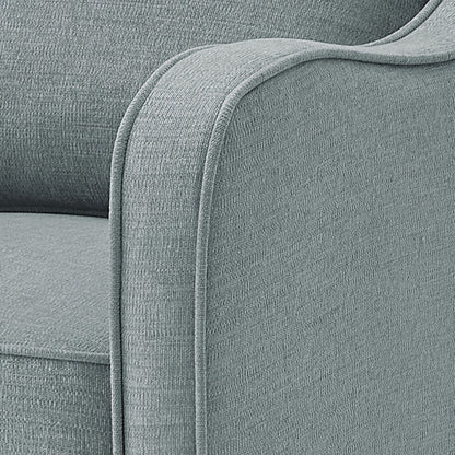 Brianne Upholstered Swivel Curved Armchair