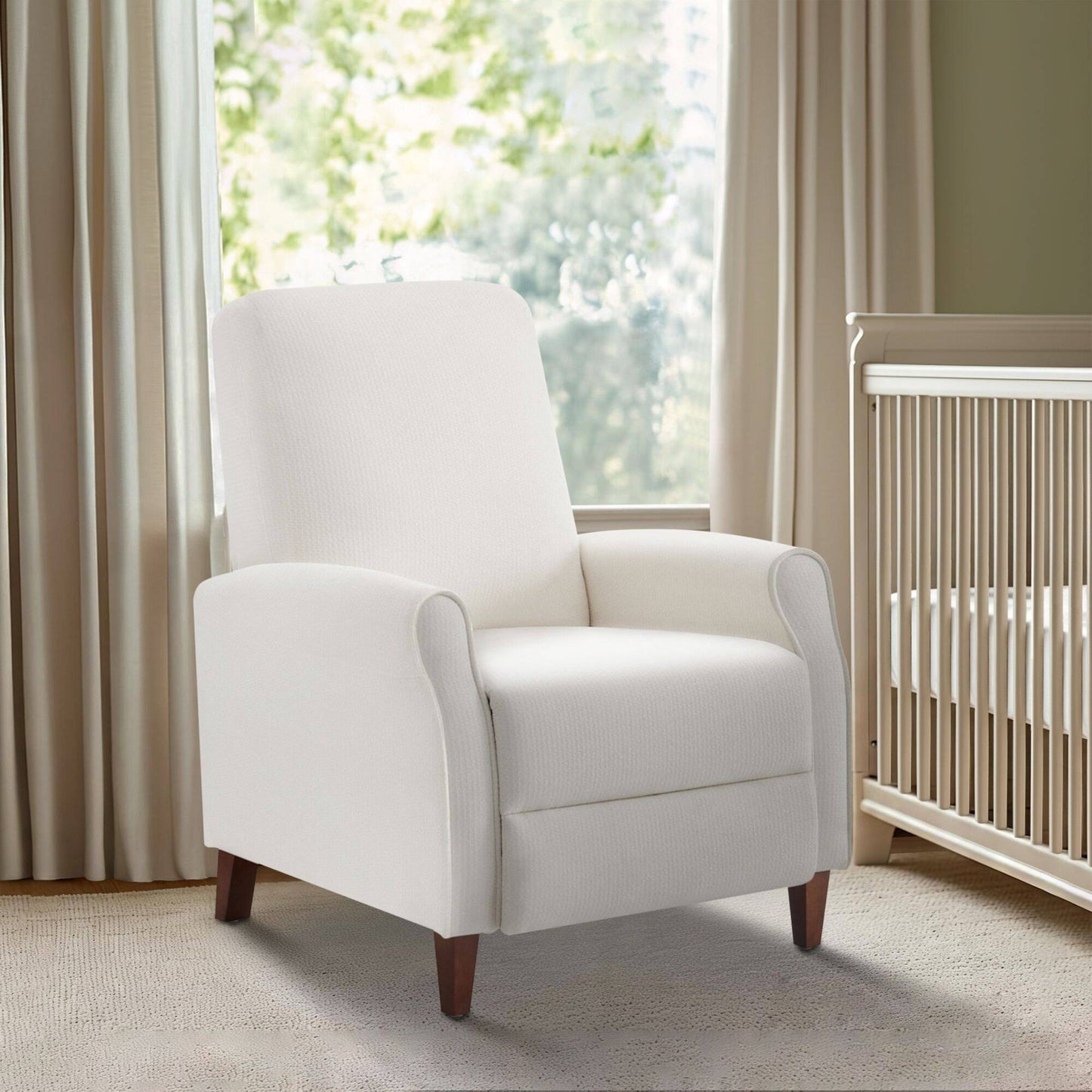 Marena Upholstered Manual Push Back Recliner