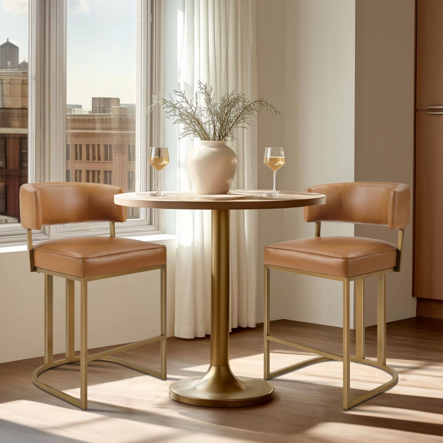 August Upholstered Counter Stool