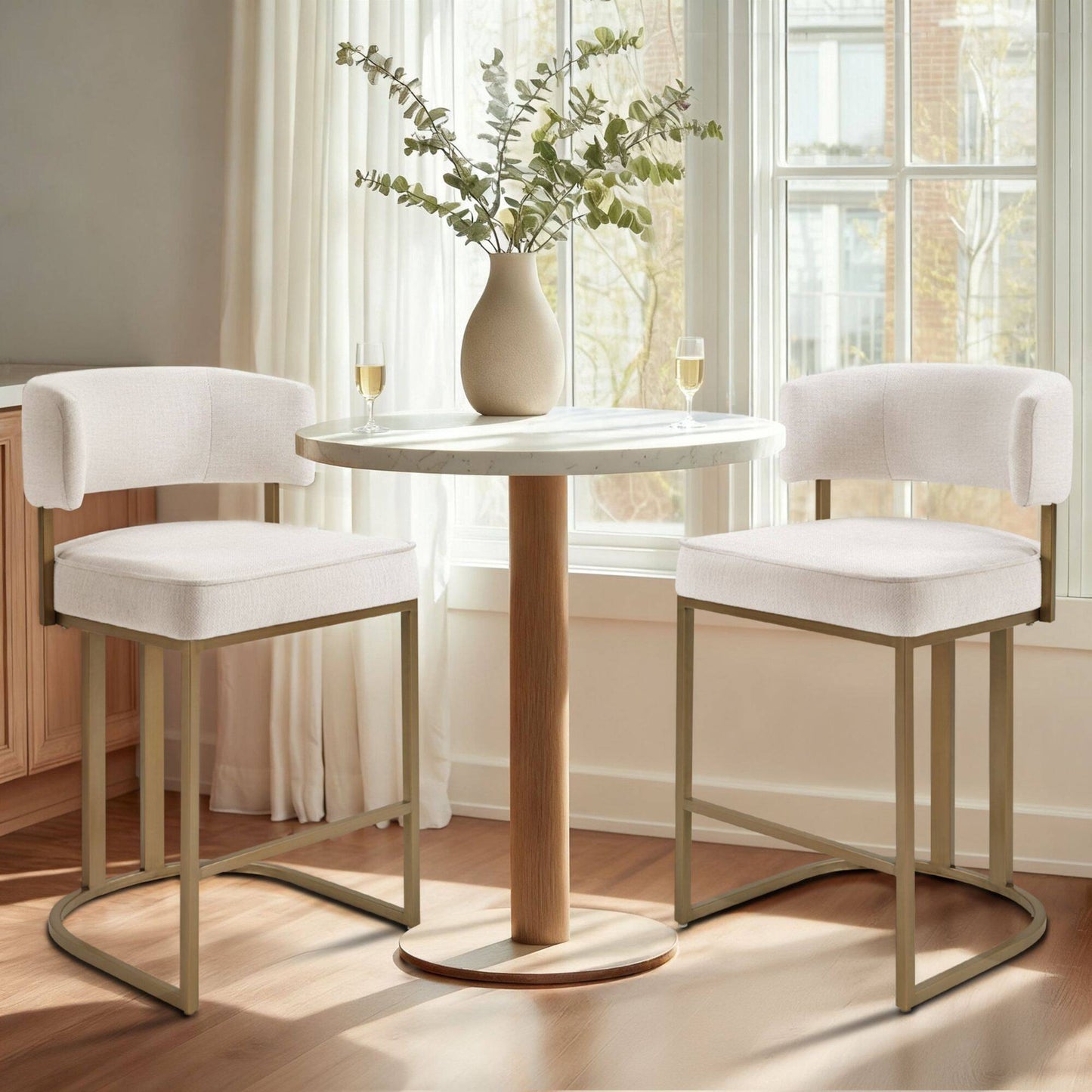 August Upholstered Counter Stool